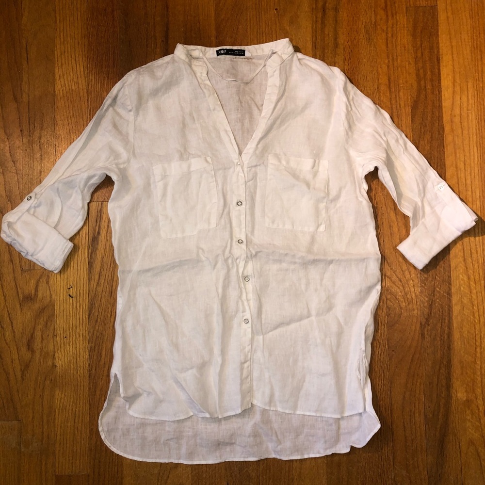 Zara button up blouse